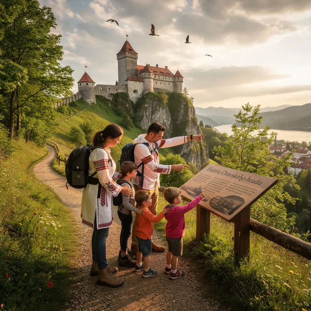 The grand façade of Bratislava castle showcasing its historic architecture against the backdrop of the Danube River.